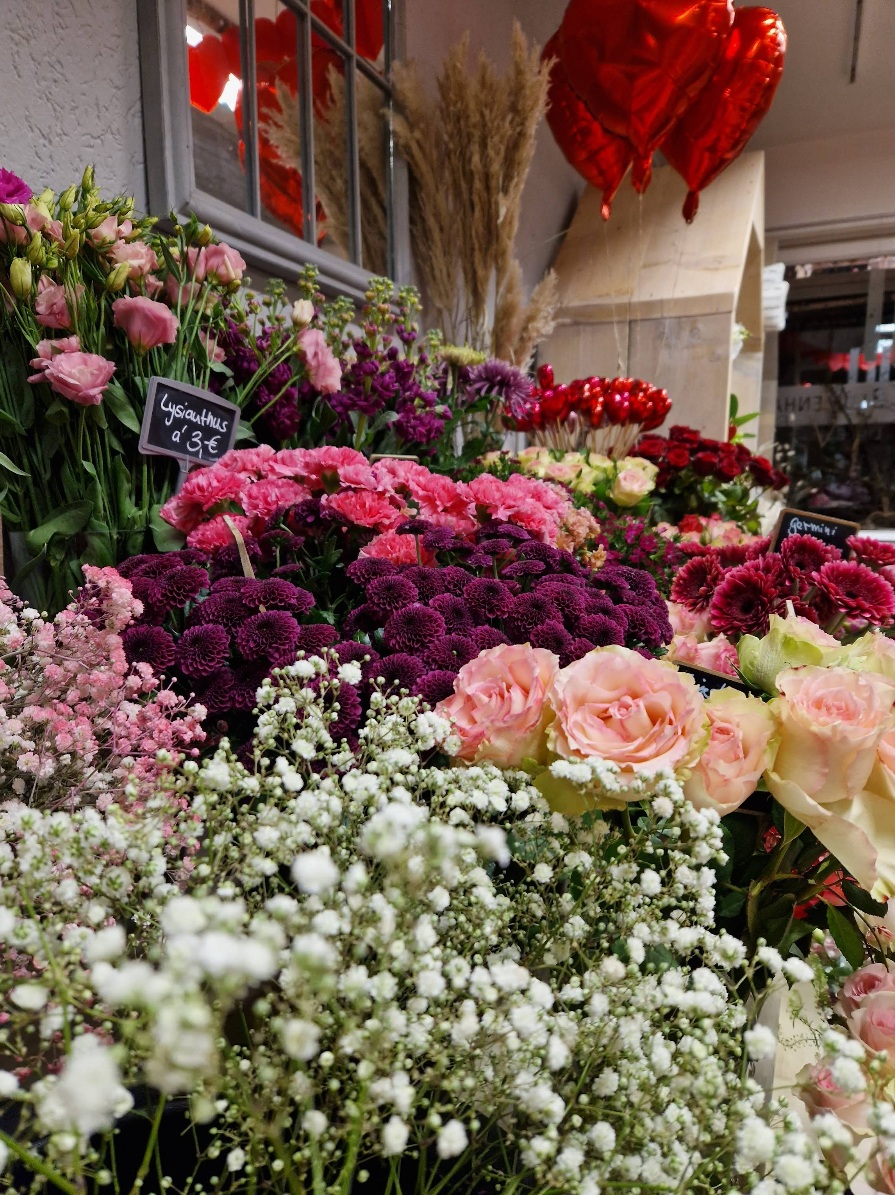 Frisch gebundener Strauß aus dem Blumenhaus Greven